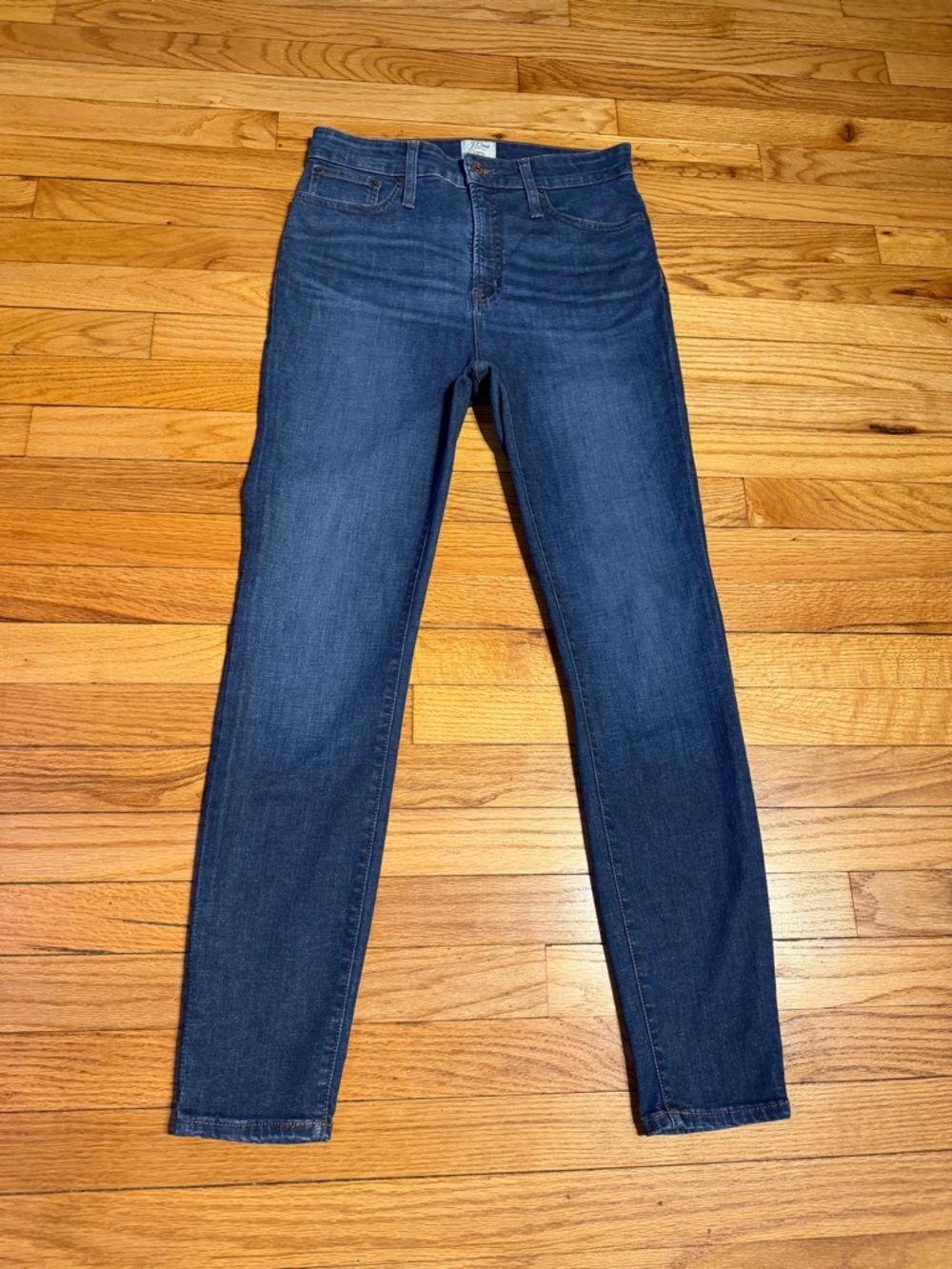 J. Crew Curvy Toothpick Jeans Skinny Jeans Sz 29 light distressed faded stone